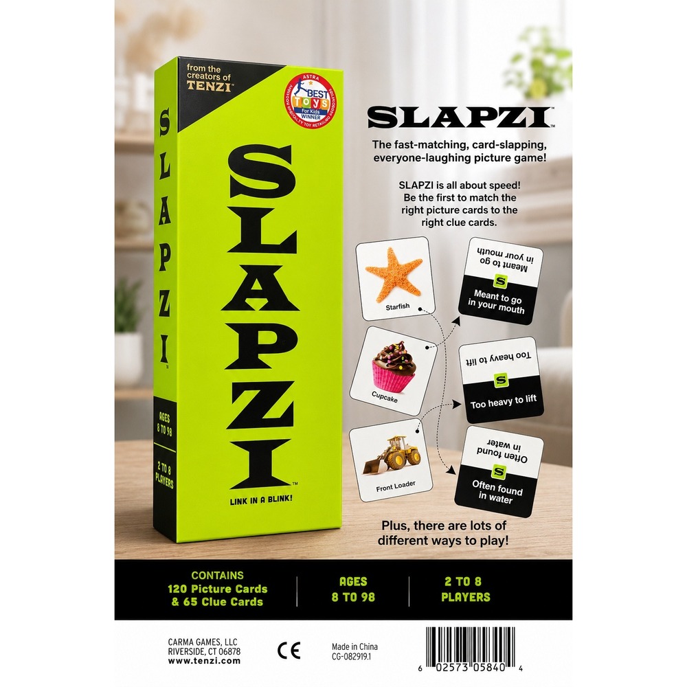 Slapzi Card Game by Carma Games‎ Tenzi Fast Matching Picture Game New Sealed